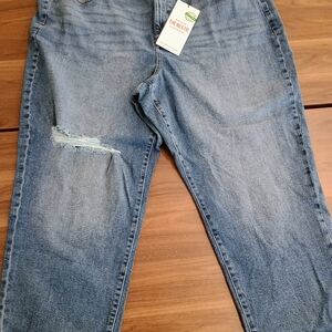 Celebrity Pink Distressed Blue Straight Leg Jeans